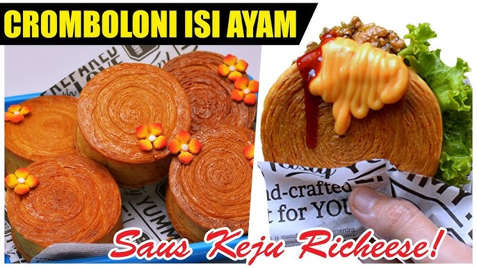 Cromboloni Roti Tawar Isi Ayam BBQ dan Saus Richeese, Camilan Viral yang Gurih dan Pedas!