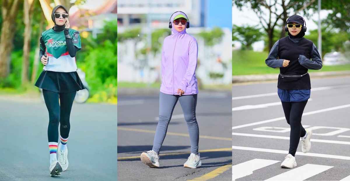 Lari Pagi Makin Percaya Diri, Ini 5 Pilihan Outfit Hijab yang Nyaman Sekaligus Modis