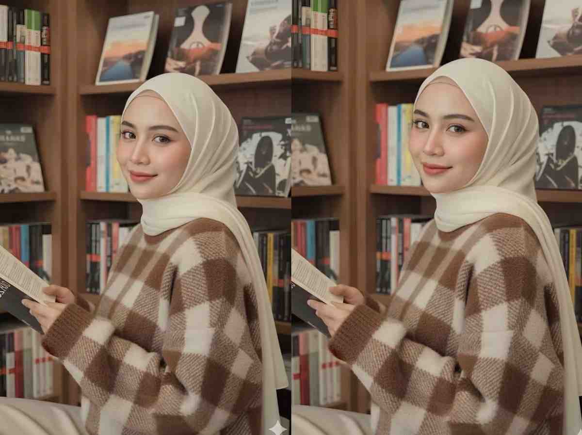 Prompt Gemini AI Hadirkan Potret Candid Estetika Korea di Toko Buku, Tampil Lembut dan Sinematik