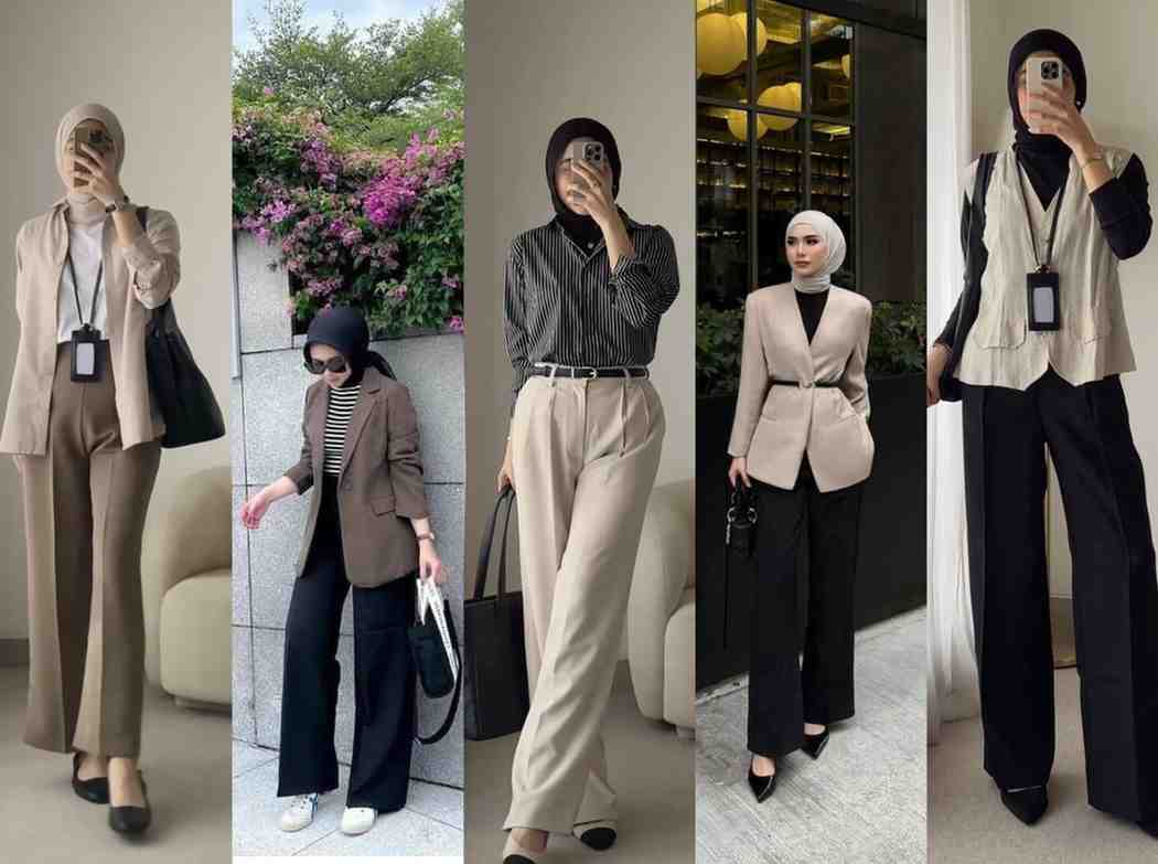 Outfit Interview Hijab Anti Gagal. Tampil rapi, profesional, dan tetap stylish saat interview kerja. Yuk, intip tren outfit hijab yang bikin HRD langsung terkesan!
