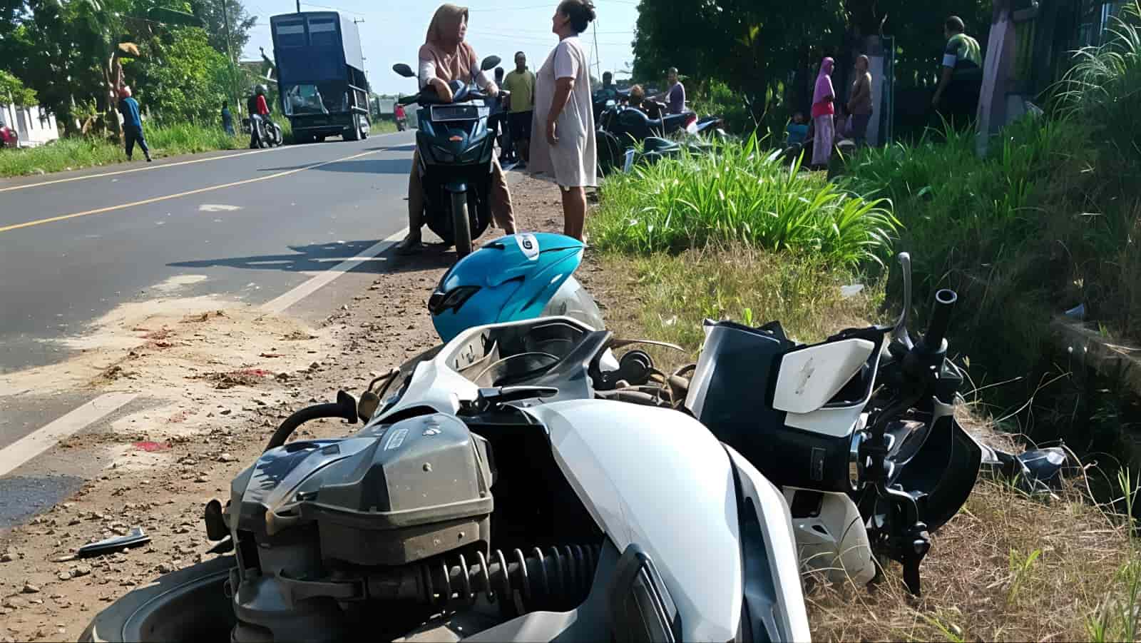 Terlibat Kecelakaan Motor, Seorang Pendeta Lampung Timur Tewas di Tempat