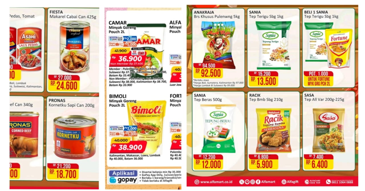 Promo Jsm Alfamart Untuk Deretan Sembako Hemat, Mulai Harga 10 Ribuan Aja!