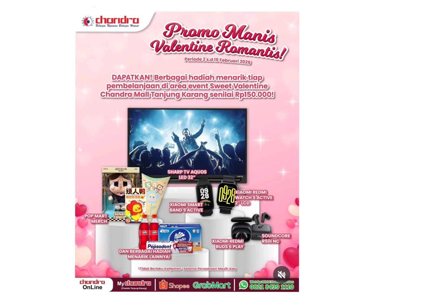 Promo Manis Valentine Romantis Bersama Chandra Superstore, Siap Sambut Momen Hari Kasih Sayang