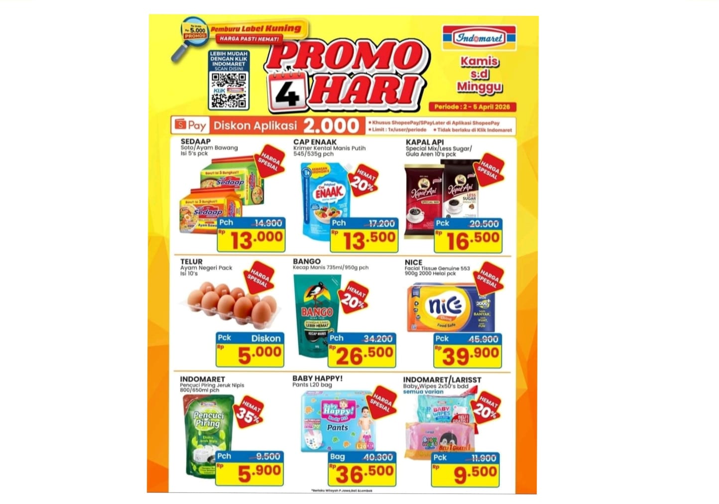 Hanya 4 Hari, Cek Daftar Promo Indomaret Periode 2-5 April 2026, Ada Diskon Hingga 35 Persen