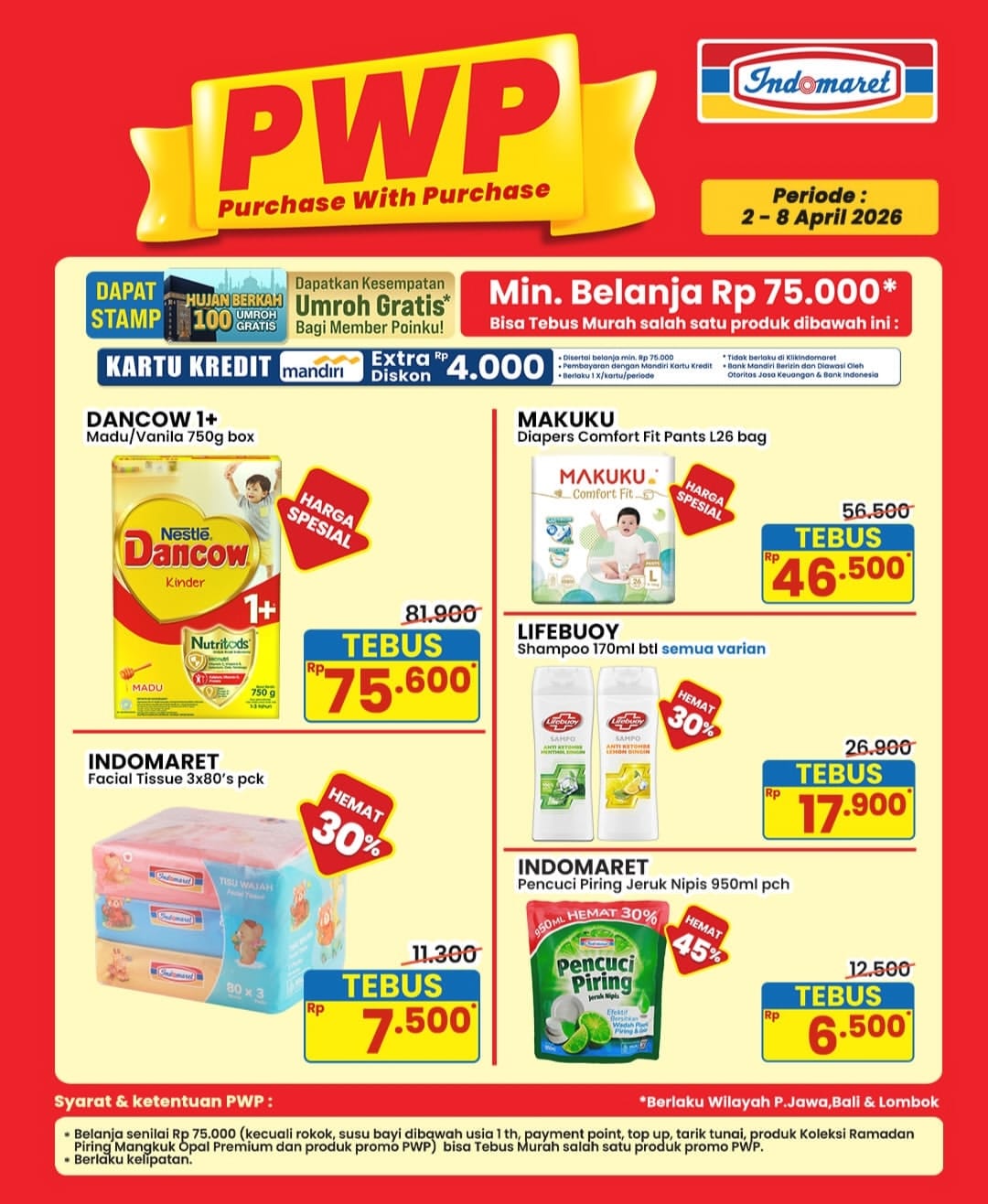 Update Promo PWP Indomaret April 2026, Belanja Hemat dengan Tebus Murah Berbagai Kebutuhan
