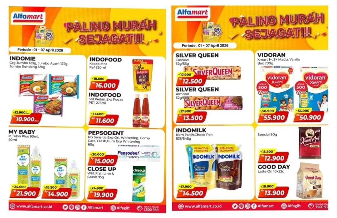 Hanya Sampai Malam Ini, Cek Daftar Produk 'Paling Murah Sejagat' di Alfamart Sebelum Promo Berakhir