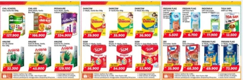 Promo JSM Alfamart 10-12 April 2026, Stok Susu Anak dan Dewasa Diskon Gila-gilaan