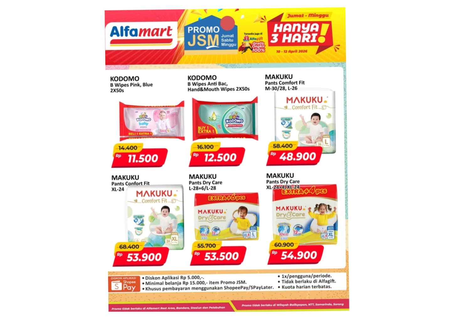 Hari Terakhir, Promo JSM Alfamart 12 April 2026, Harga Popok Bayi Mulai Rp 48 Ribuan