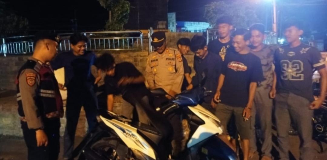 Belasan Sepeda Motor Terjaring Razia Gabungan Polres Pringsewu
