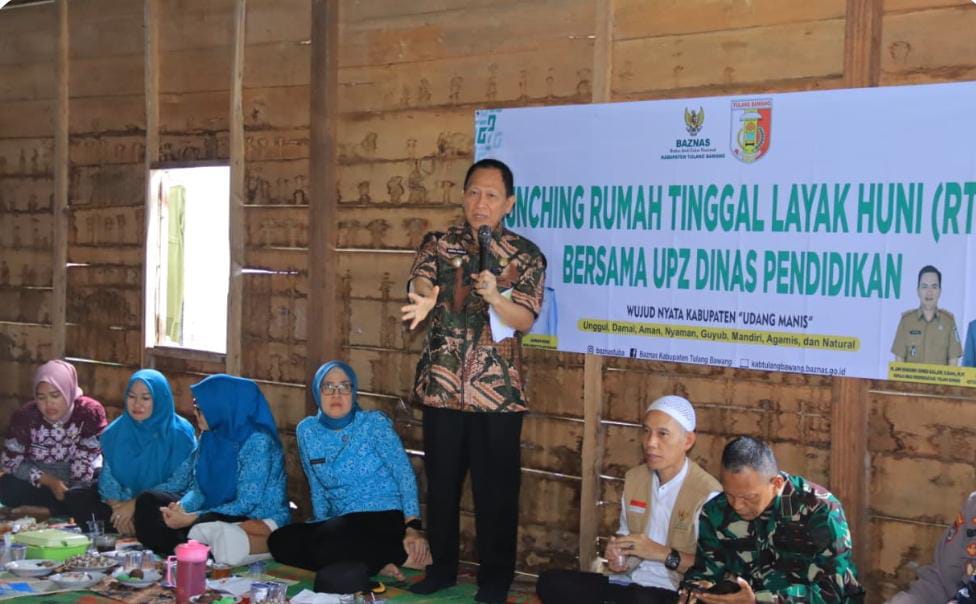 Bupati Tulang Bawang Bedah Rumah Warga Rawajitu Timur, Tingkatkan Kualitas Hidup Masyarakat