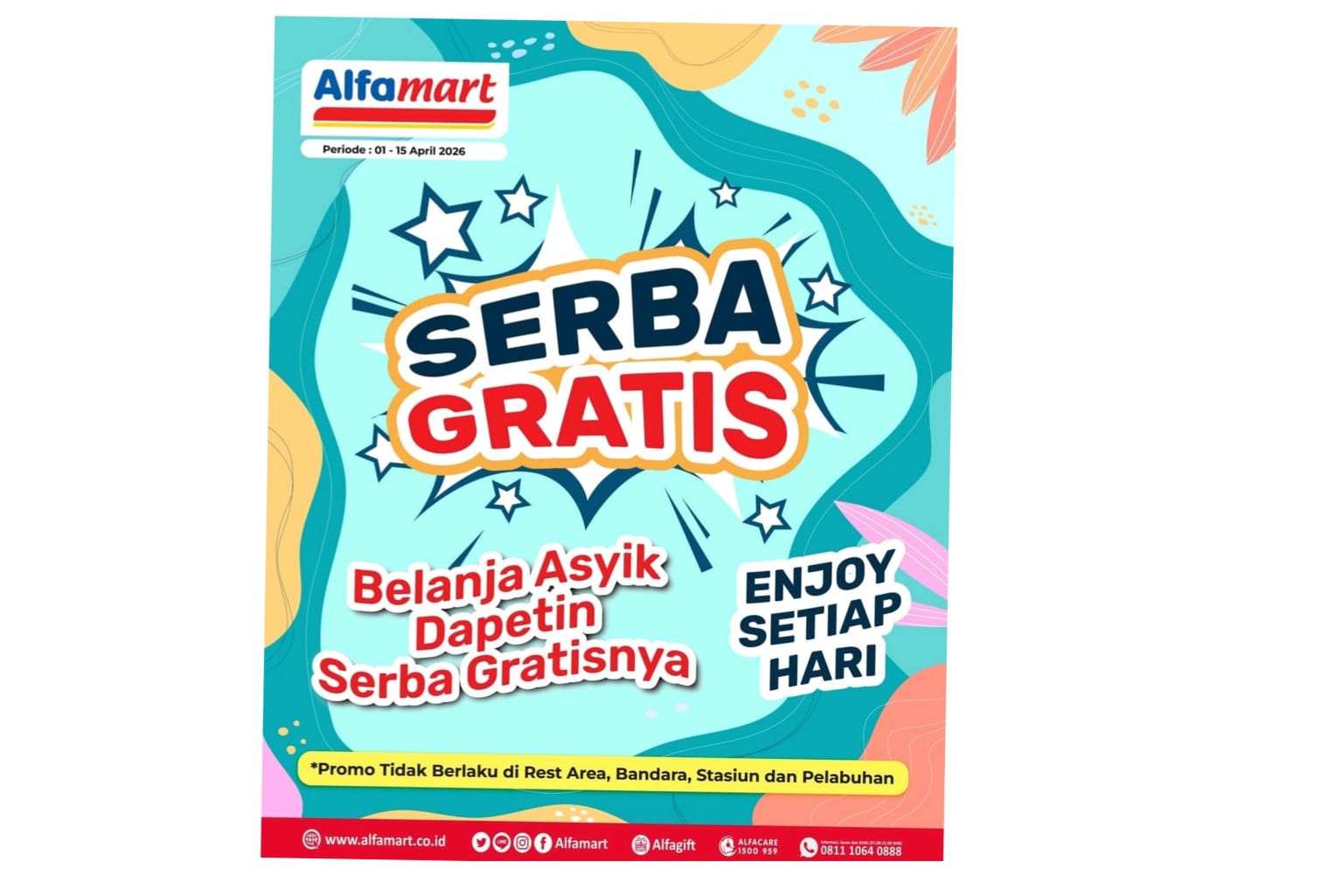 Manjakan Pelanggan, Alfamart Gulirkan Promo 'Serba Gratis' Hingga 15 April 2026