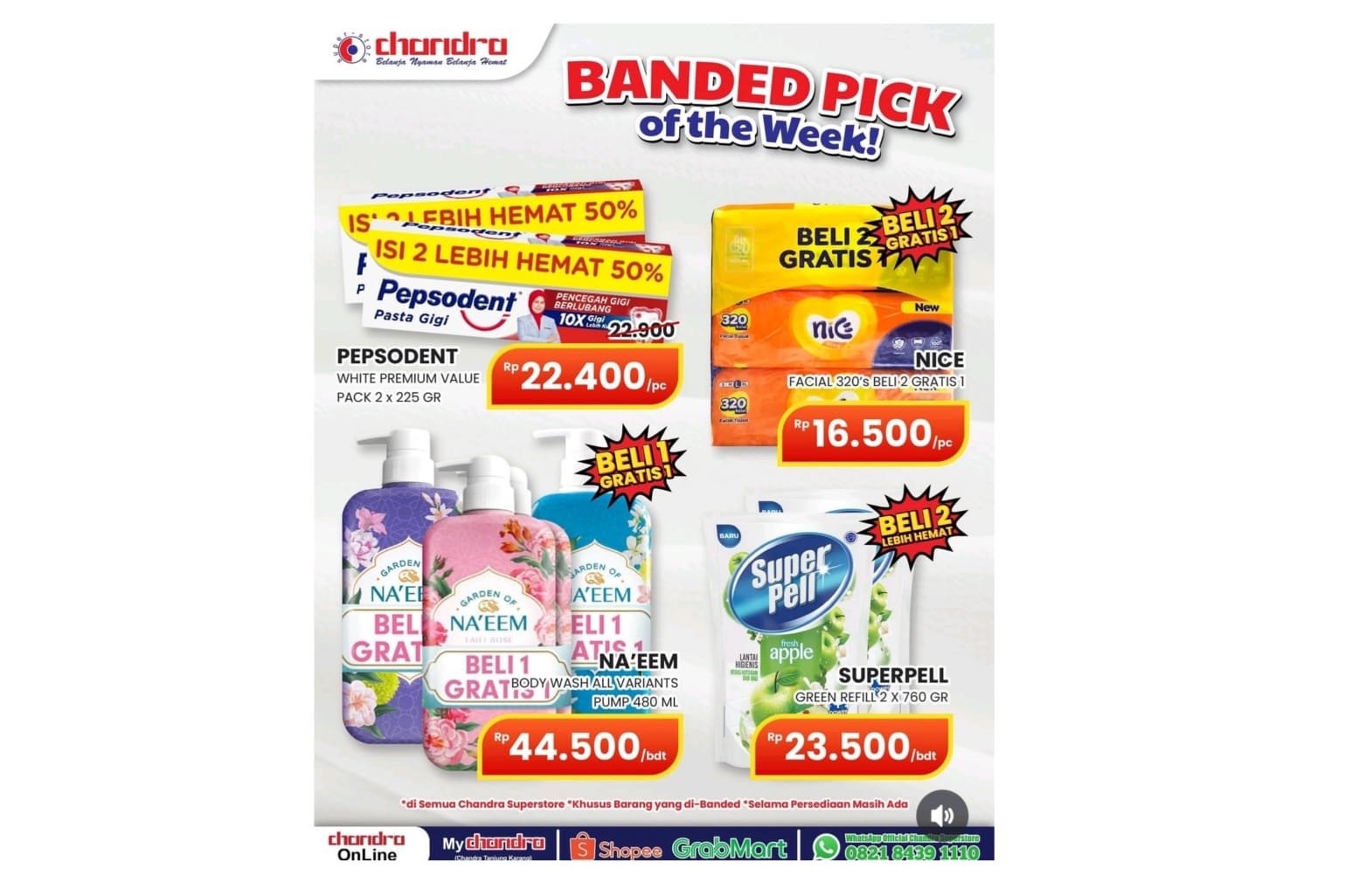 Banded Pick of the Week Chandra Superstore, Promo Hemat Perlengkapan Rumah Tangga