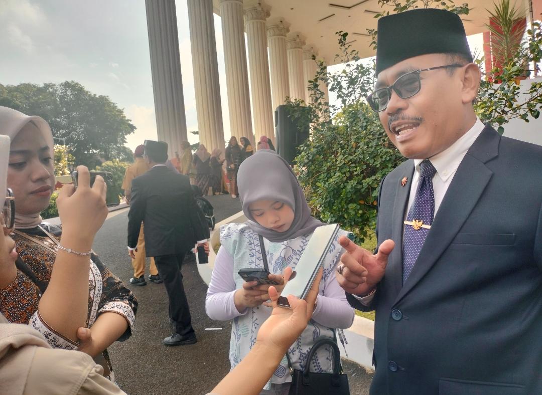 Kepala Dinas Kesehatan Bandar Lampung, Muhtadi A. Temenggung saat diwawancarai mengenai tindak lanjut dari arahan Wamenkes mengenai mengakselerasi eliminasi TBC.