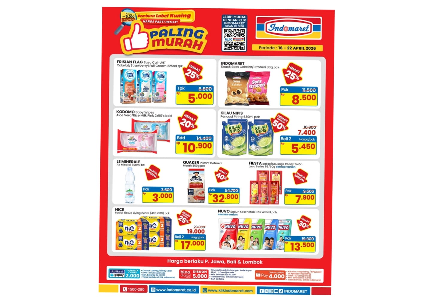 Hari Terakhir, Promo Paling Murah Indomaret 22 April 2026, Ada Harga Spesial Susu UHT