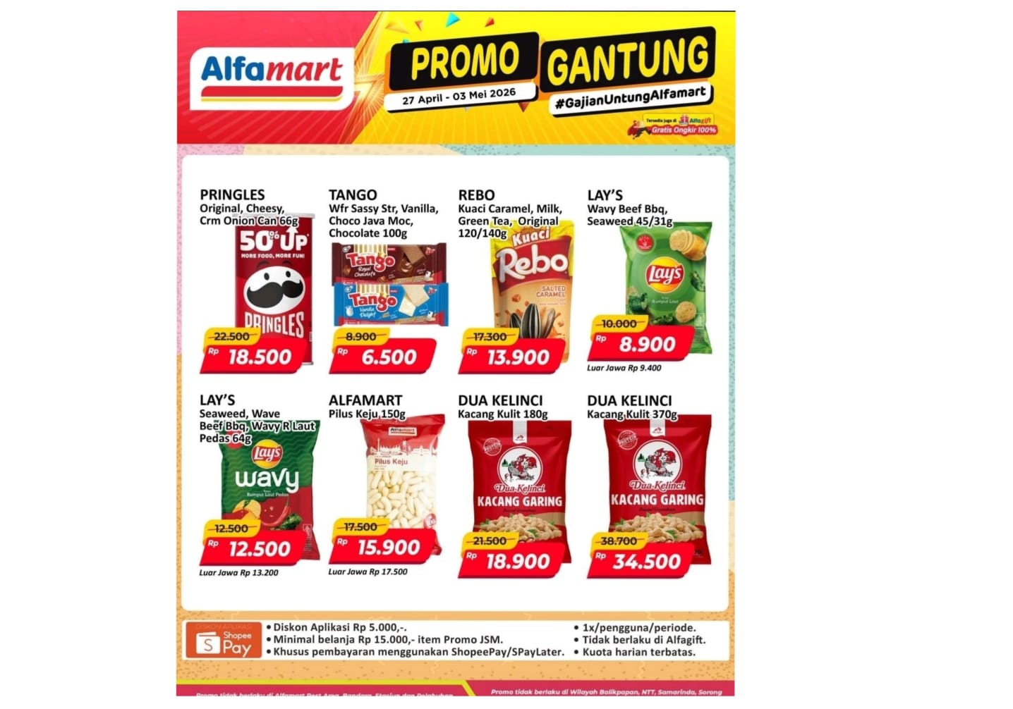 Promo Gajian Untung  Alfamart Hadirkan Diskon Camilan Favorit