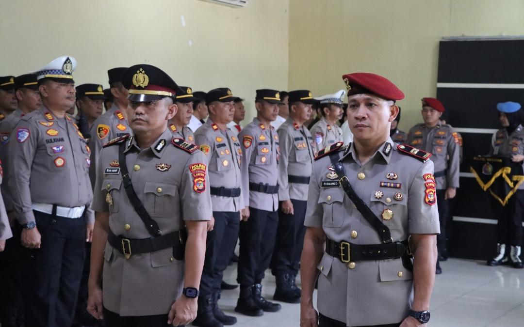 Mutasi Polri Polda Lampung, Kasat Reskrim Polres Way Kanan Sertijab