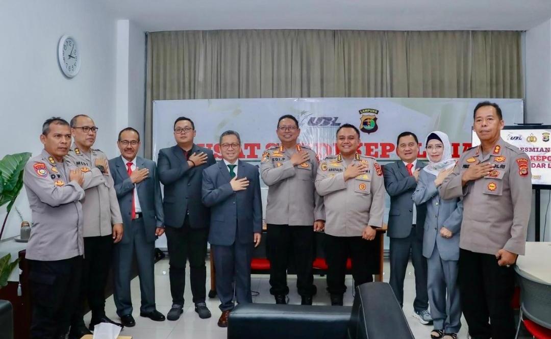 Pelopor di Indonesia, UBL Resmikan Pusat Studi Kepolisian Pertama di Lingkungan PTS