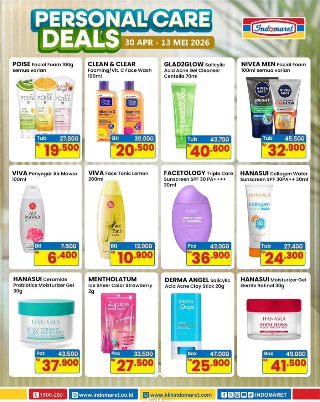 Indomaret Tebar Promo Personal Care, Skincare dan Body Care Turun Harga hingga 13 Mei 2026