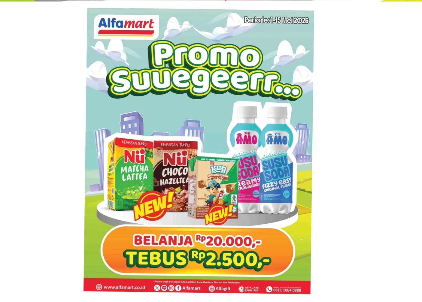Promo Suuegeerr Alfamart Hingga 15 Mei 2026, Cek Daftar Minuman Bisa Tebus Harga Rp 2.500