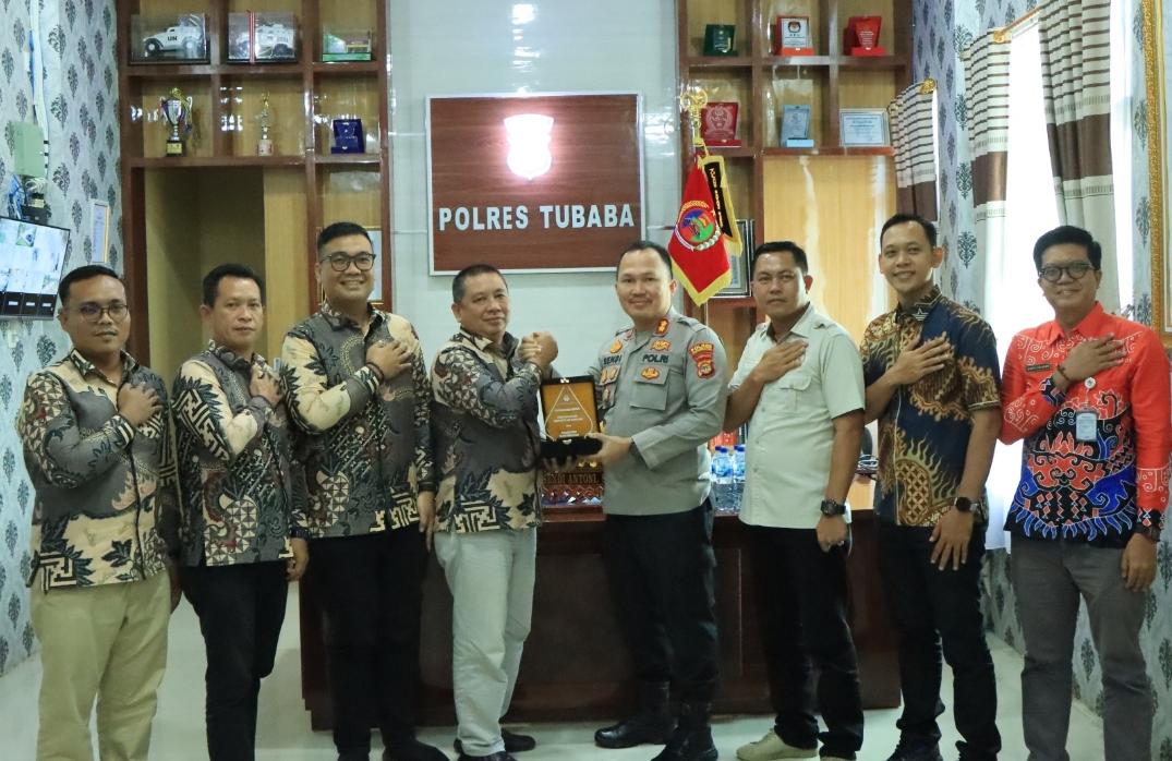 Perkuat Sinergi Jelang Pemilu, KPU Audiensi ke Polres Tubaba.