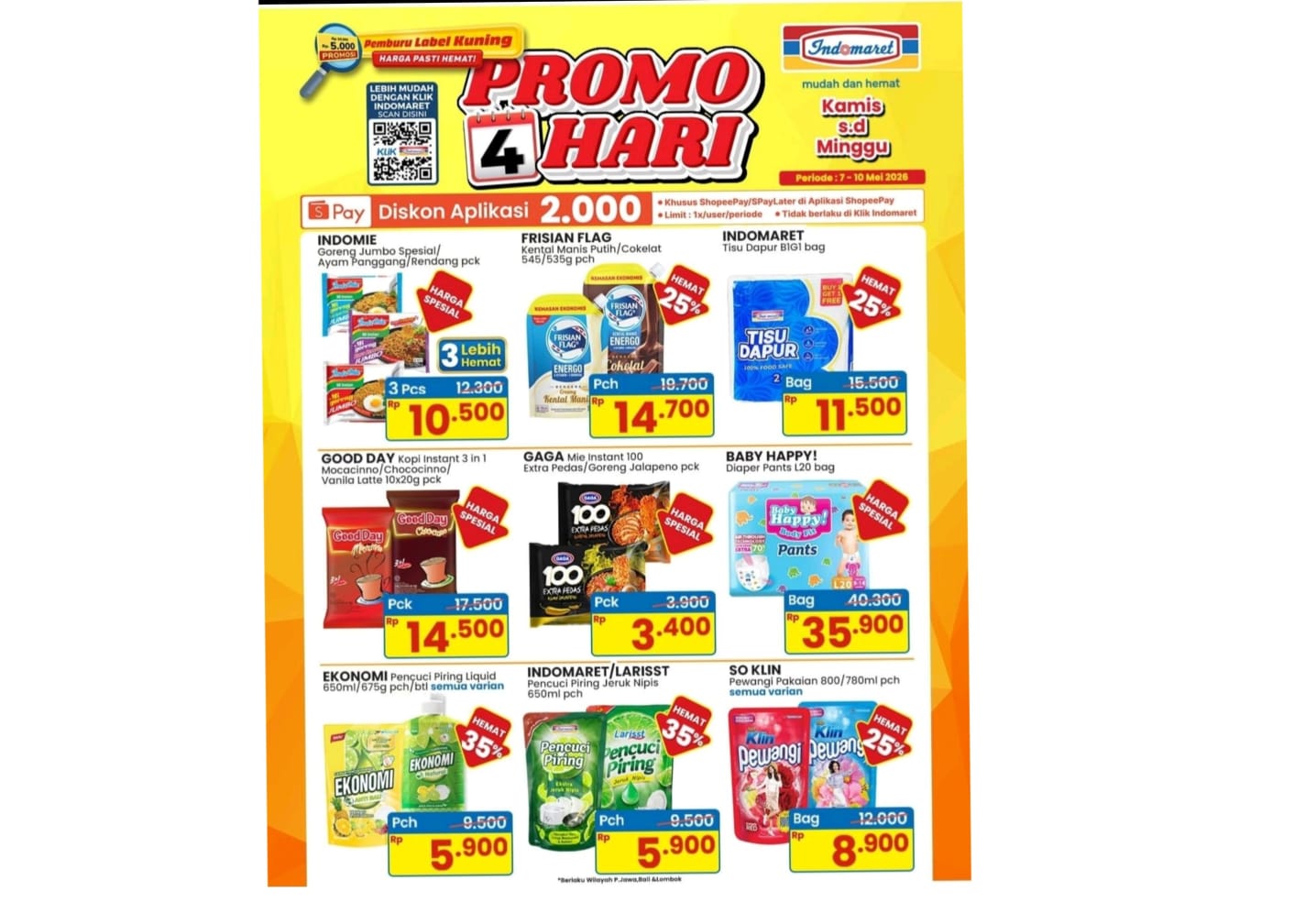 Update Promo 4 Hari Indomaret, Besok Hari Terakhir, Cek Daftar Produk Murahnya Sebelum Kehabisan
