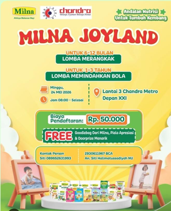 Stimulasi Tumbuh Kembang Si Kecil, Chandra Metro Ada Lomba Merangkak hingga Memindahkan Bola
