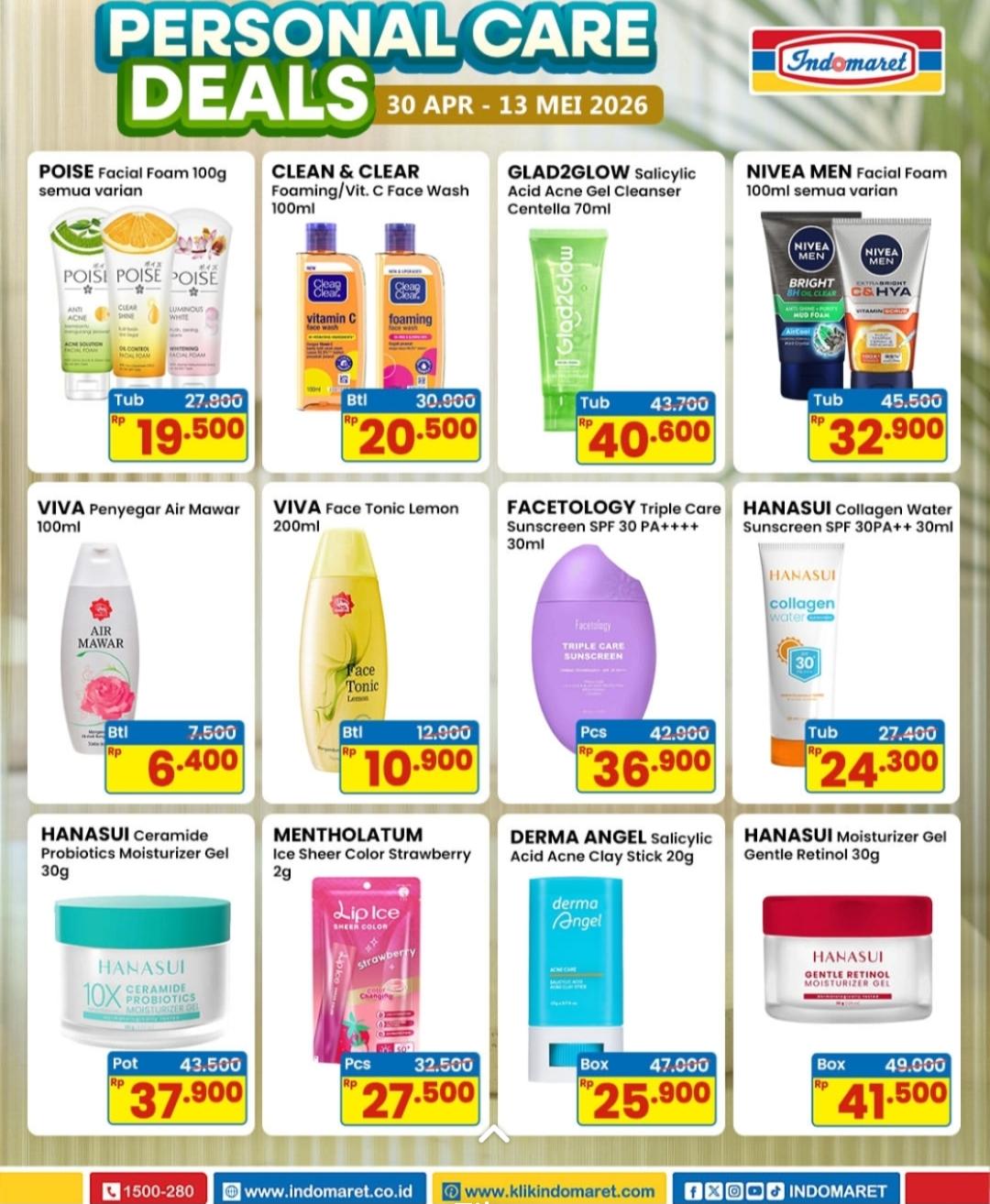 Hari Terakhir Promo Personal Care Deals Indomaret, Cek Daftar Diskon Produk Kecantikan