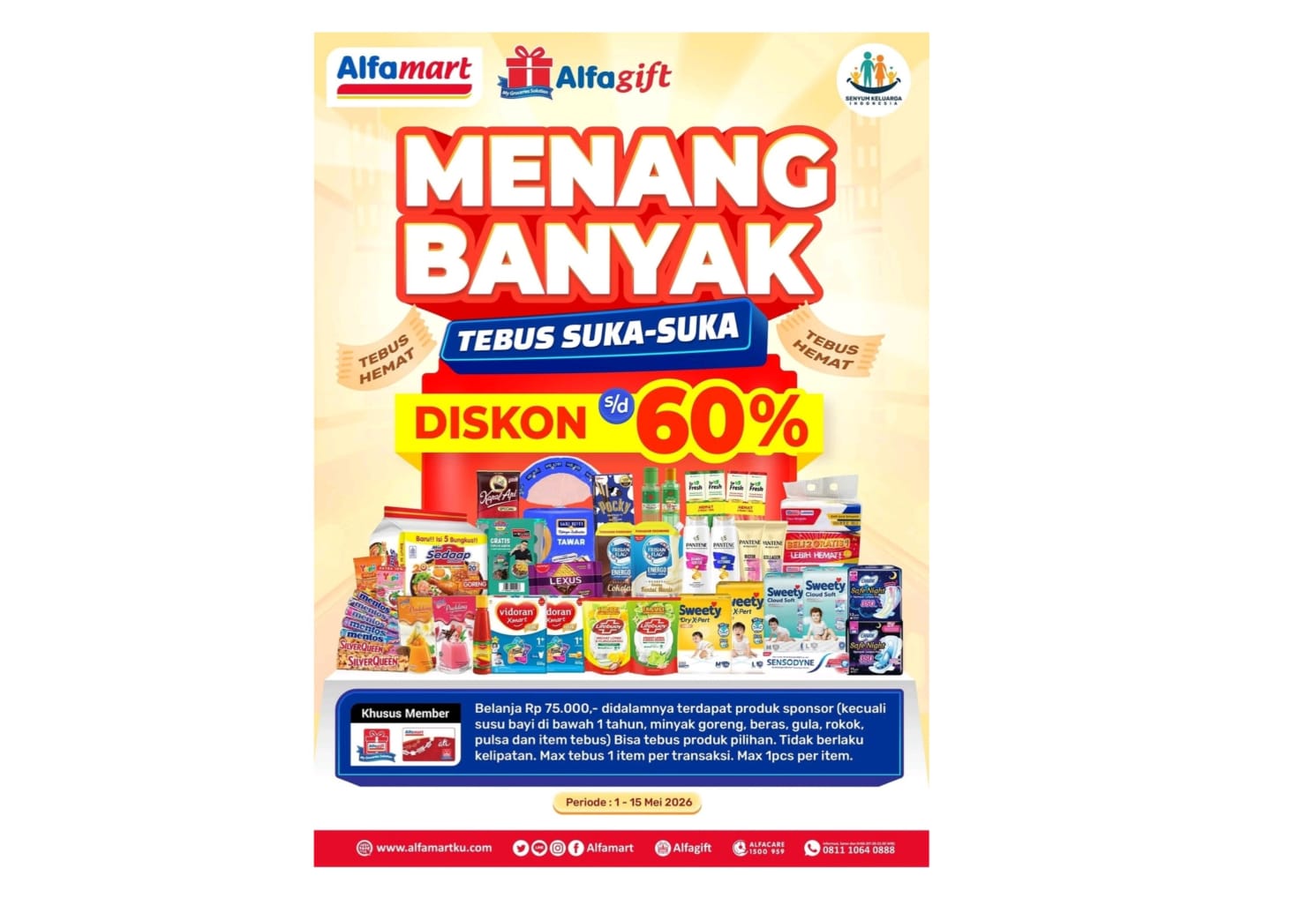 Jangan Sampai Kelewatan, Promo 'Menang Banyak' Alfamart Berakhir Besok, Tebus Hemat Hingga 60 Persen