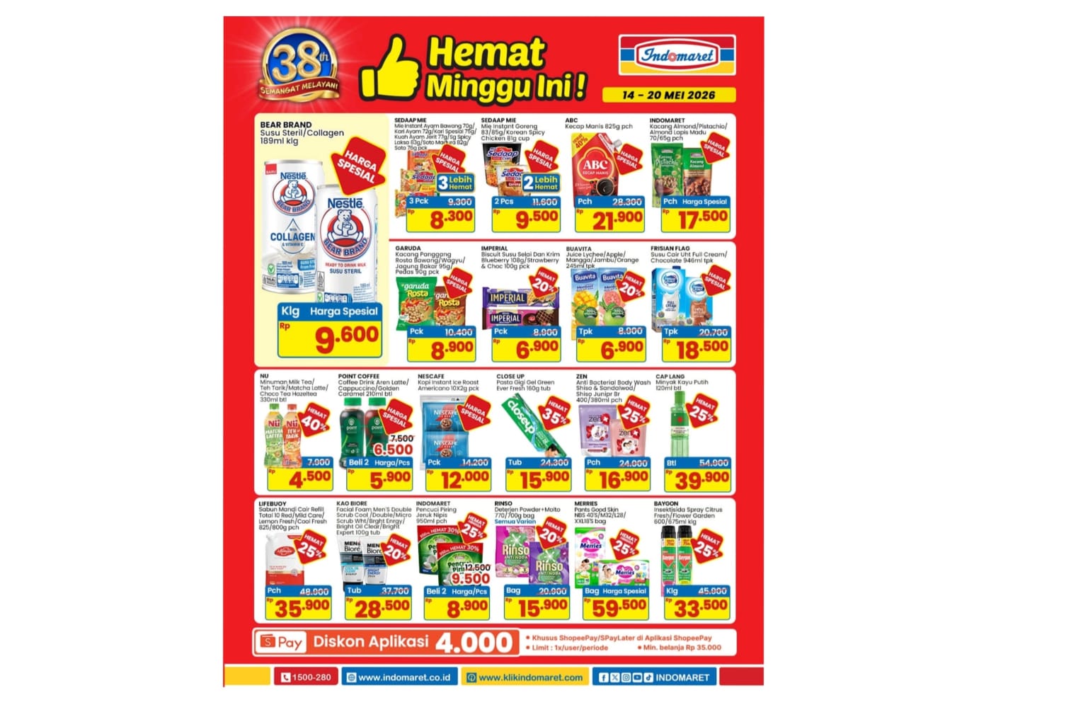 Lusa Terakhir, Buruan Serbu Promo 'Hemat Minggu Ini' Indomaret, Diskon Gila-gilaan Sampai 40 Persen