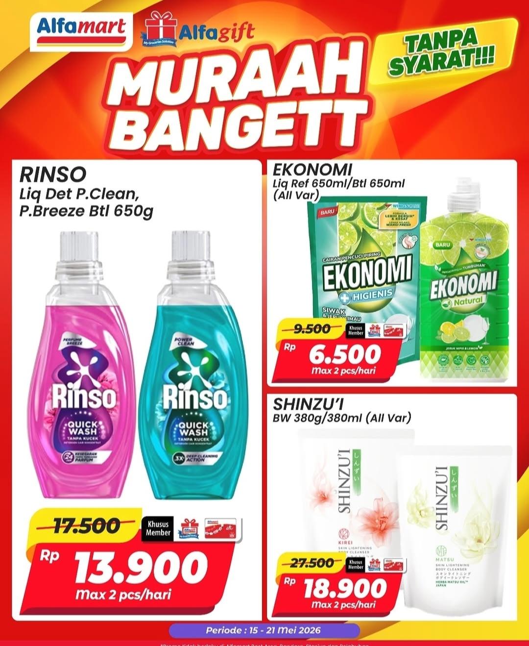 Jangan Sampai Terlewat, Promo 'Muraah Bangett' Alfamart, Hadir Tanpa Syarat, Cek Produknya
