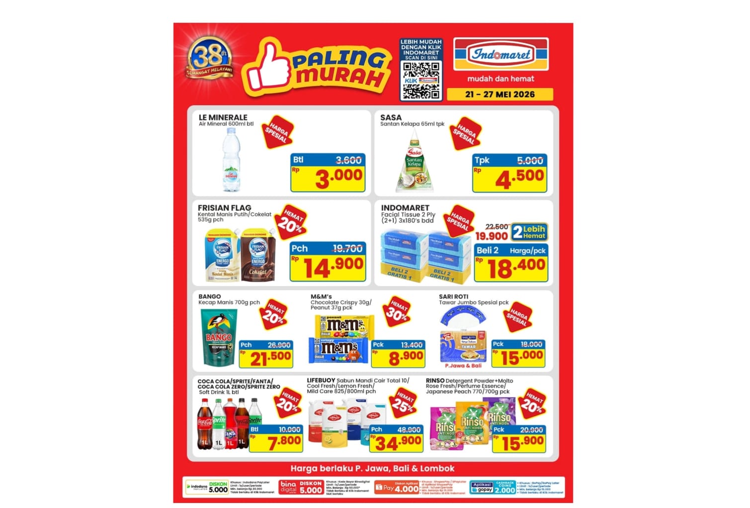 Promo Paling Murah Indomaret Berakhir Besok, Buruan Borong Minyak, Sabun, hingga Camilan Turun Harga