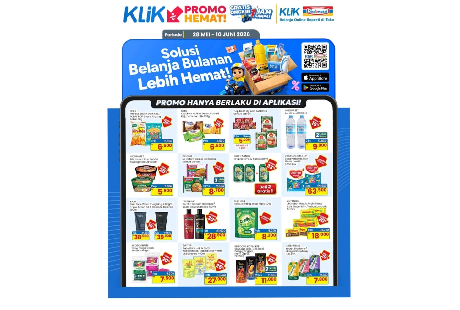 Solusi Belanja Irit Akhir Bulan, Simak Katalog Lengkap Promo Hemat Aplikasi Klik Indomaret Terbaru