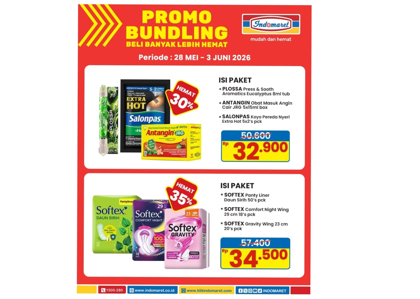 Besok Hari Terakhir, Buruan Cek Promo Bundling Indomaret, Ada Belanja Paket Kesehatan dan Sanitasi