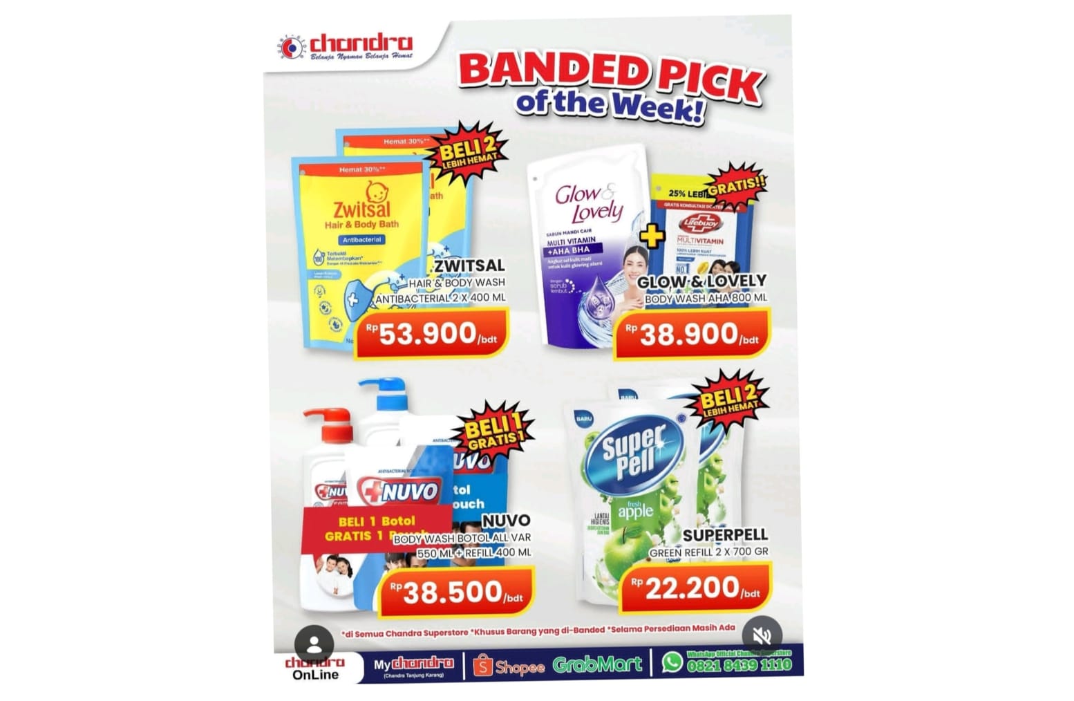 Manfaatkan Promo Banded Pick of the Week Chandra Superstore, Cek Daftar Produk Hematnya