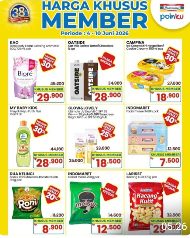 Promo Harga Khusus Member Indomaret Berakhir Besok, Cek Daftarnya di Sini
