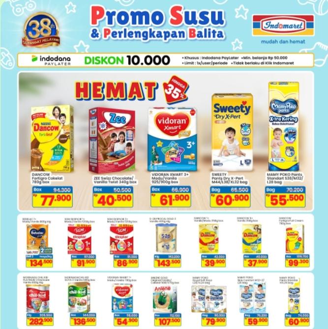 Promo Susu dan Perlengkapan Balita di Indomaret Segera Berakhir, Cek Daftar Harganya