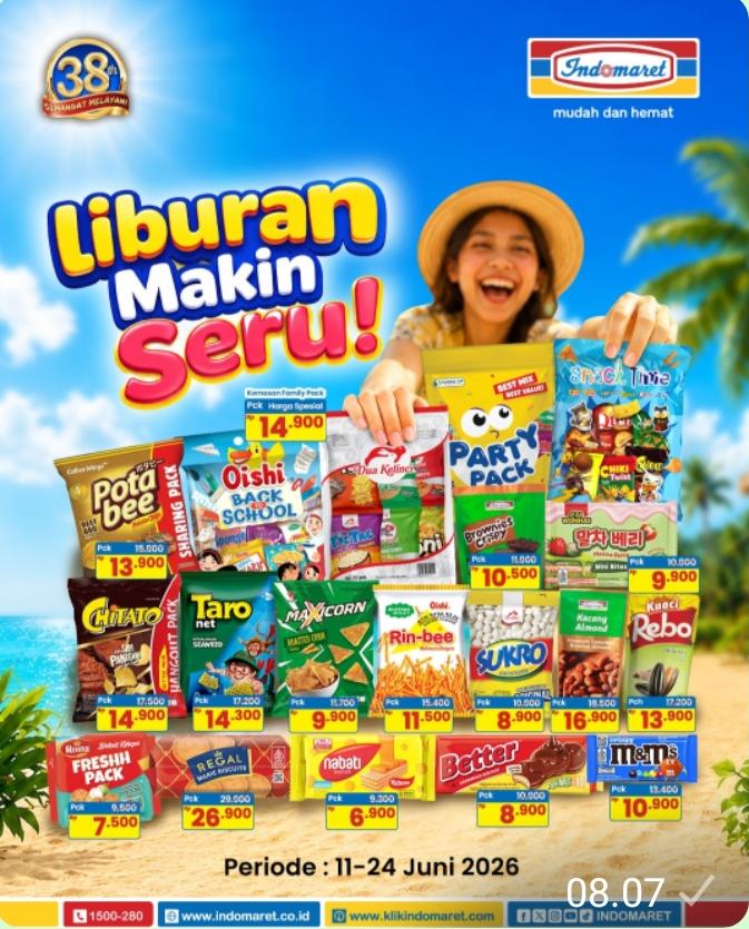 Hari Ini Terakhir, Serbu Promo Liburan Makin Seru di Indomaret