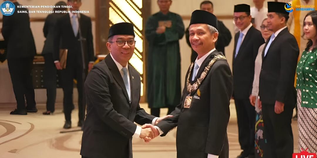 Resmi Dilantik, Prof. Elfahmi sebagai Rektor  Itera Periode 2026–2030