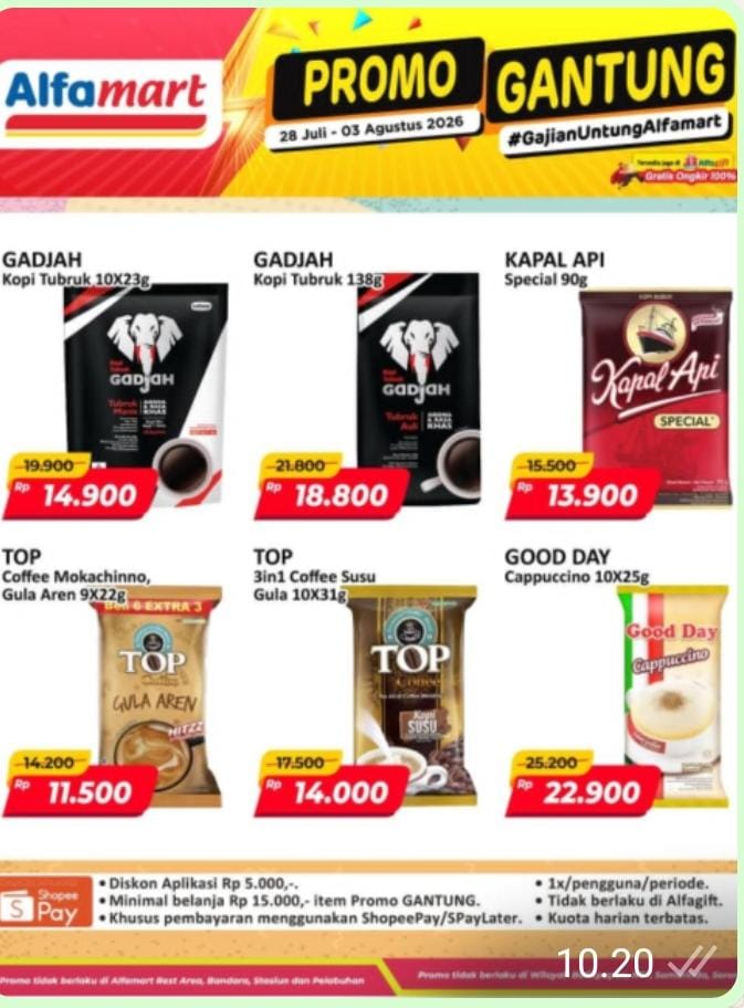 Yuk, Ngopi Cantik di Rumah dengan Promo Gajian Untung Alfamart