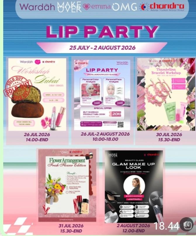 Chandra Superstore Gelar 'Lip Party' dan Serangkaian Workshop Seru Hingga 2 Agustus 2026