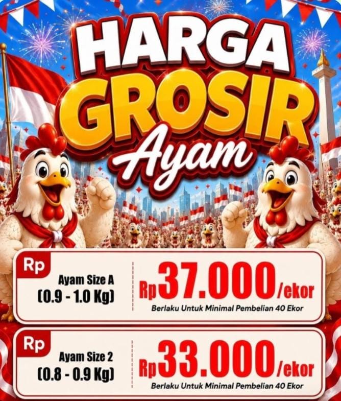 Promo Harga Grosir Ayam Spesial Kemerdekaan di Prima Mart, Periode 4-10 Agustus 2026
