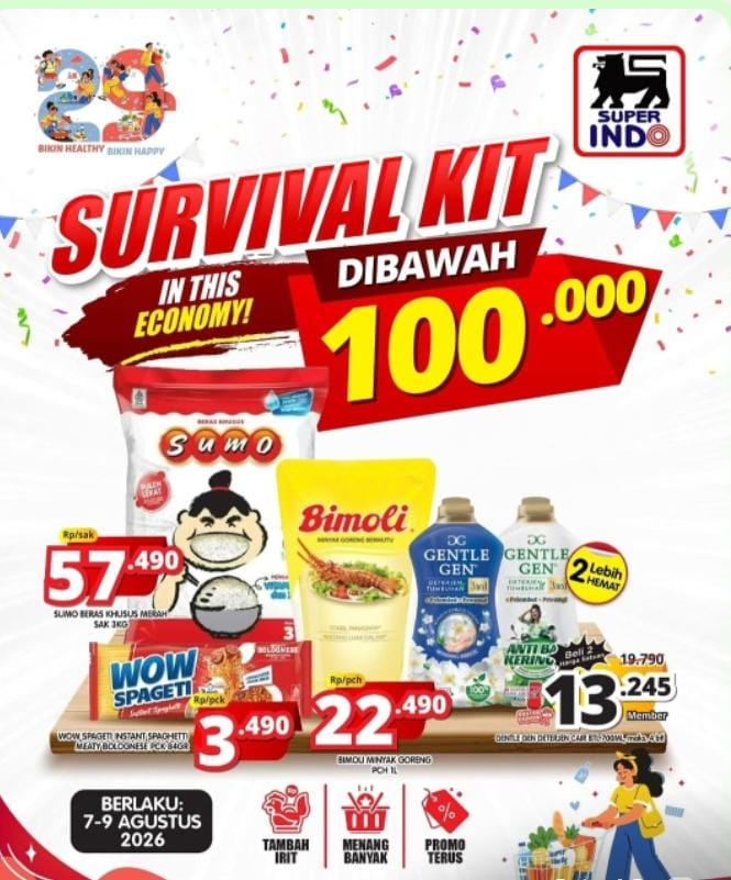 Hari Terakhir, Survival Kit Superindo: Harga Spesial Minyak Goreng hingga Beras Merah
