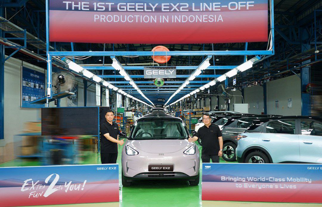 Geely EX2 Resmi Dirakit Lokal di Purwakarta, Produksi Harian Capai 60 Unit