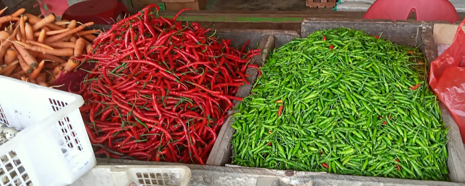 Jelang Nataru Harga Bahan Pokok Di Pasar Mesuji Mulai Naik, Cabai Tembus Rp 60 Ribu per Kg