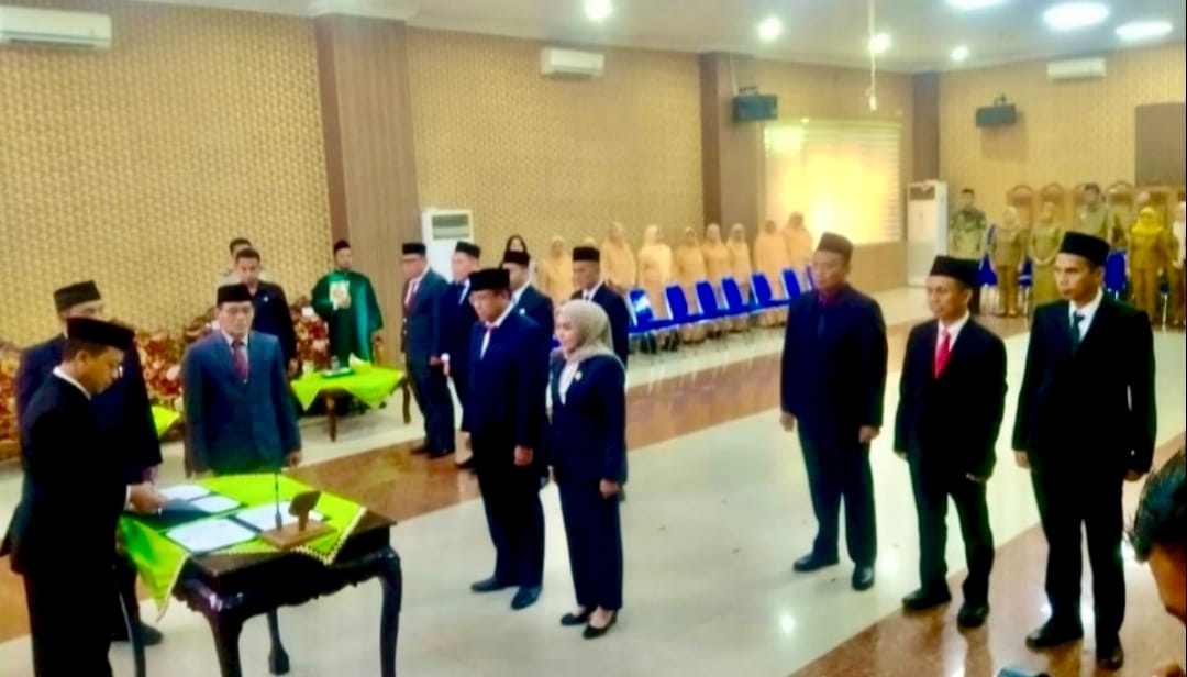Sepuluh OPD Pemkab Pringsewu Resmi Terisi, Bupati Riyanto Lantik Pejabat Pimpinan Tinggi Pratama