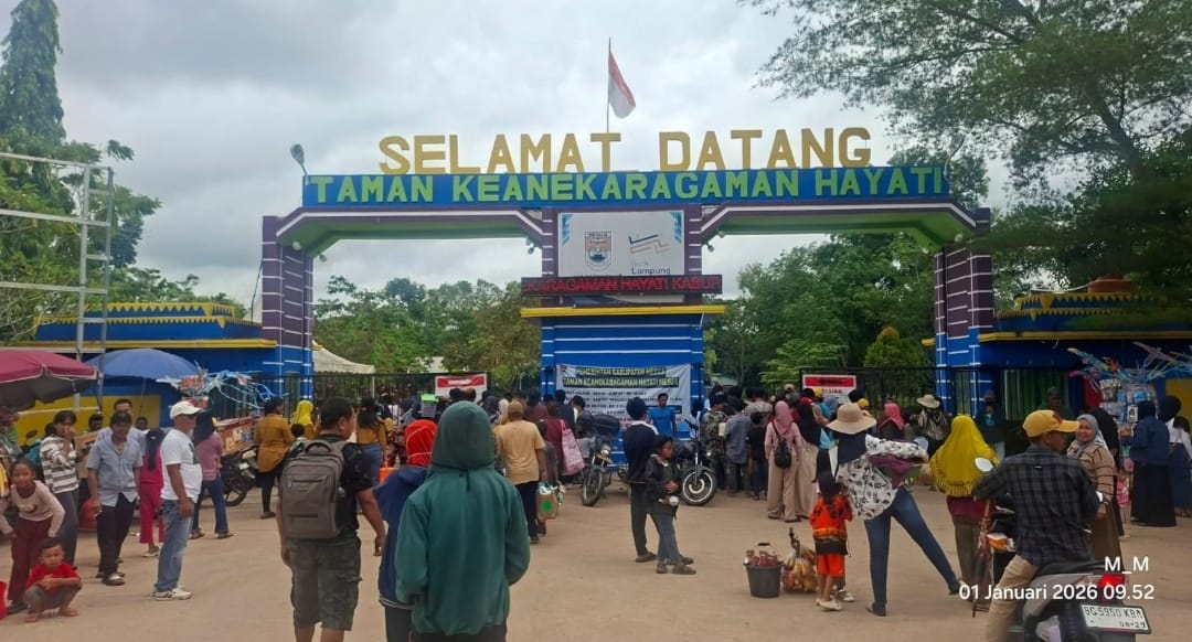 Taman Kehati Mesuji Dipadati Pengunjung Selama Libur Natal dan Tahun Baru