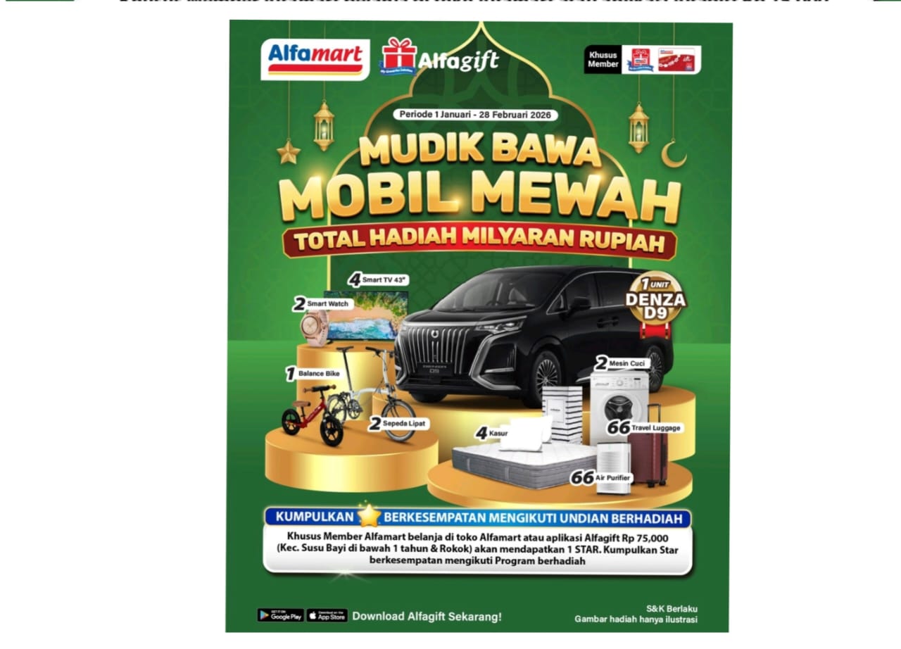 Sering Belanja di Alfamart, Peluang Mudik Bawa Mobil Mewah Makin Besar
