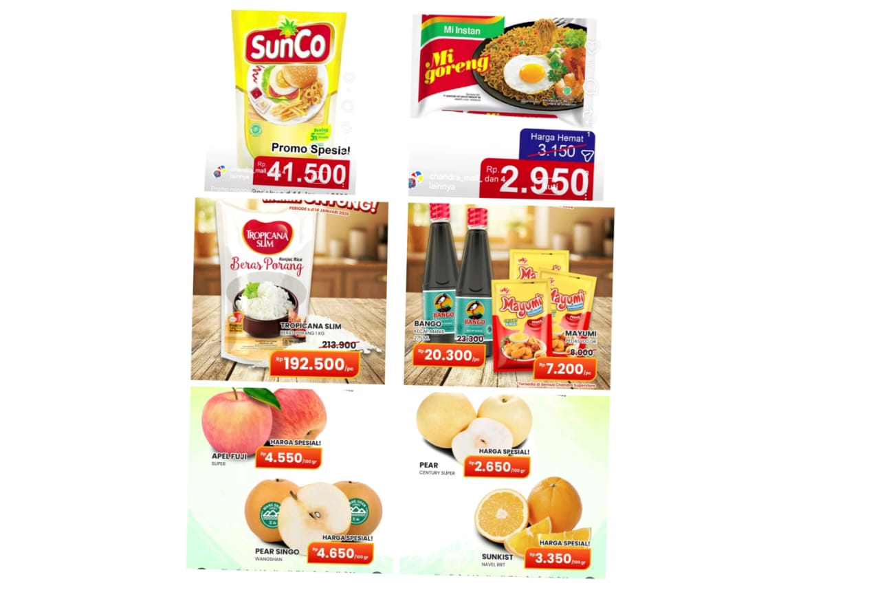 Diskon Terus Makin Untung Di Chandra Superstore: Belanja murah Super Fresh Hingga Sembako Hemat