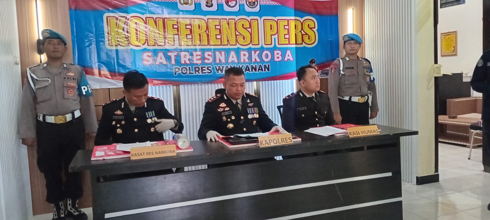 Tegaskan Komitmen! Polres Way Kanan Berhasil Ungkap 5 Kasus Peredaran Narkoba Dalam Sehari