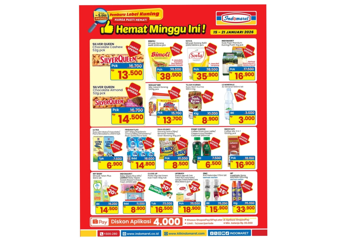 Hanya sampai besok, promo hemat minggu ini bersama Indomaret.